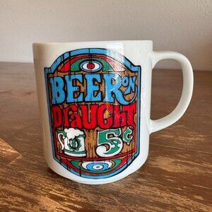 Vintage Beer Novelty Coffee Mug, Retro Barware Gift